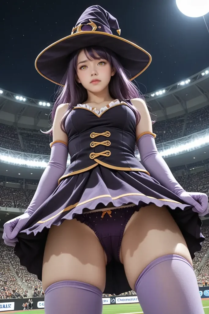 ゴブリンスレイヤーの魔女コスプレイヤーのパンチラエロ画像28枚目