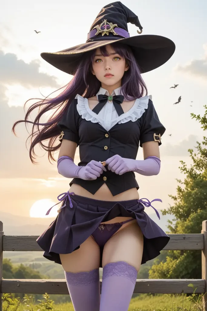 ゴブリンスレイヤーの魔女コスプレイヤーのパンチラエロ画像31枚目