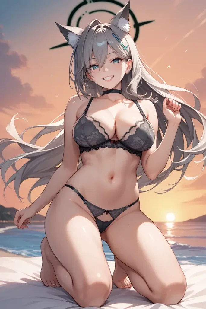 ブルーアーカイブのシロコ＊テラーの下着グラビアエロ画像34枚目