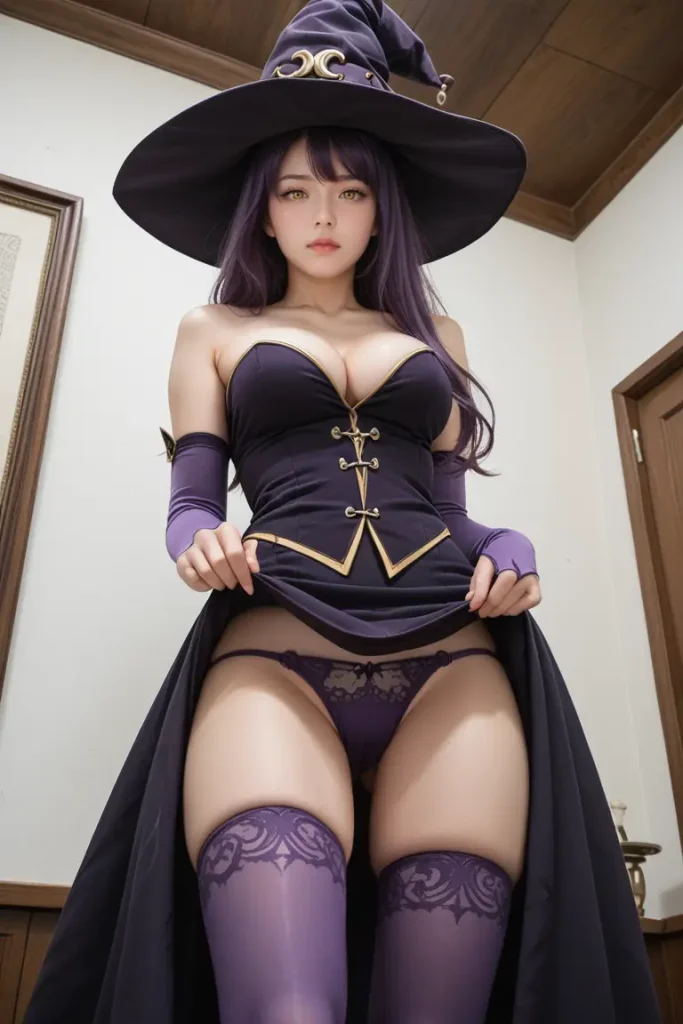 ゴブリンスレイヤーの魔女コスプレイヤーのパンチラエロ画像34枚目