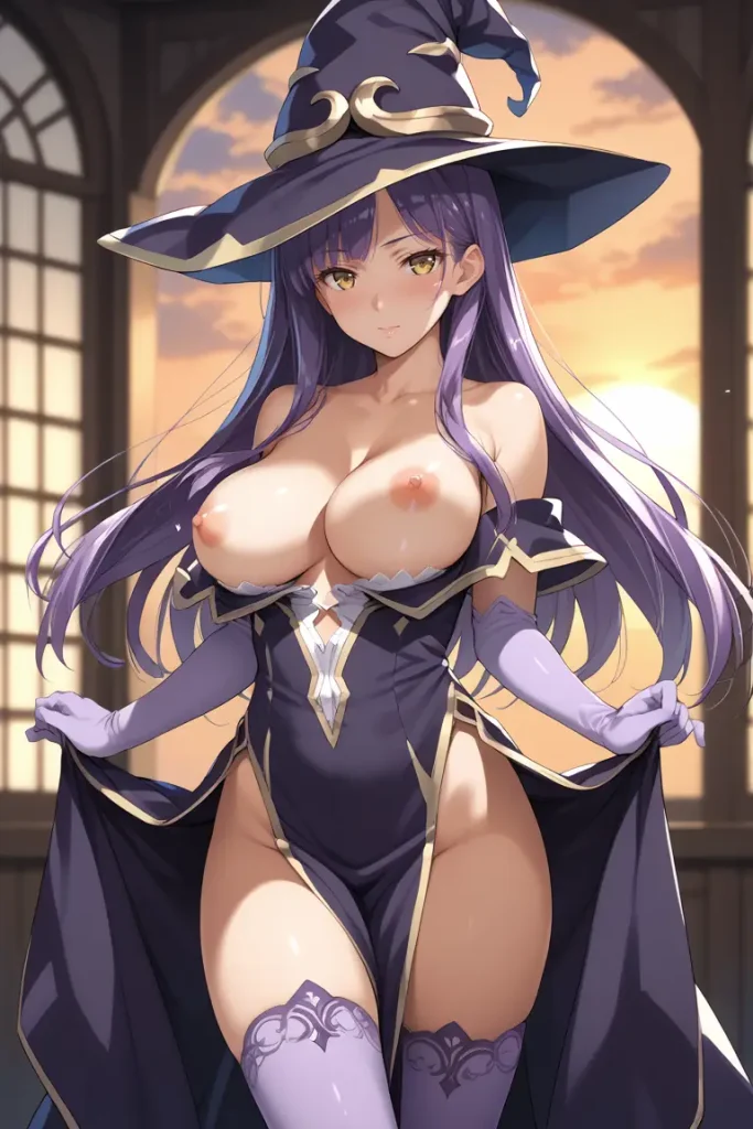 ゴブリンスレイヤーの魔女がおっぱい露出するエロ画像42枚目