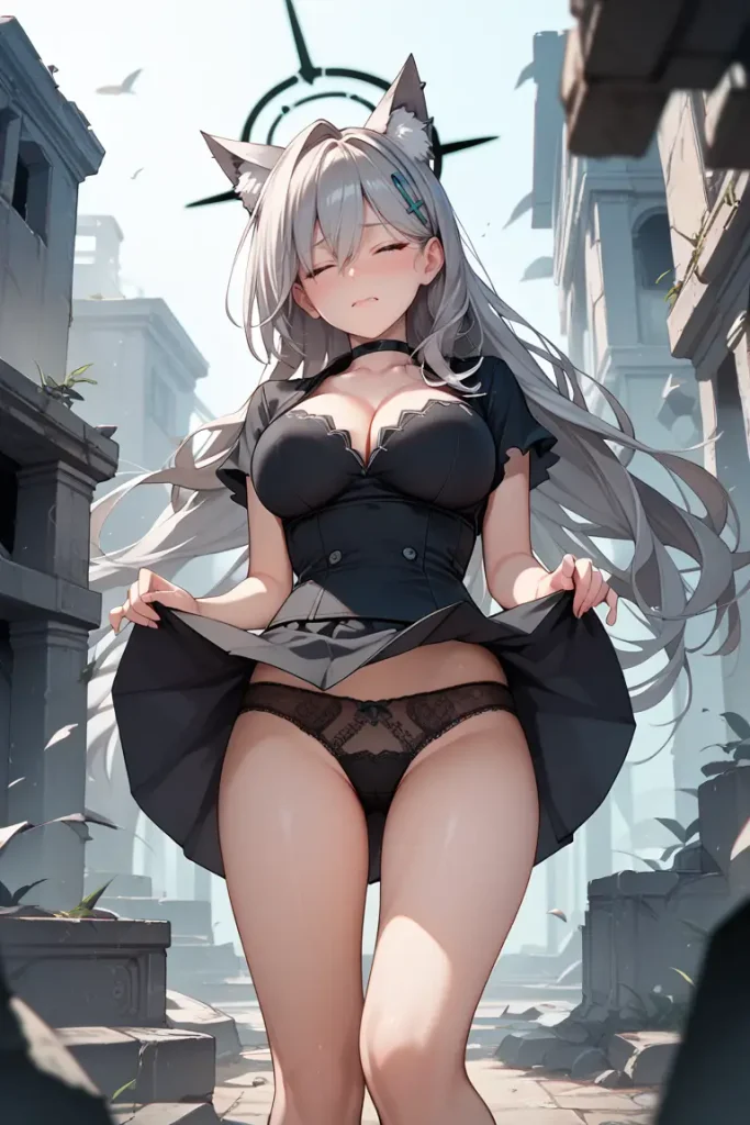 ブルーアーカイブのシロコ*テラーのパンチラエロ画像55枚目
