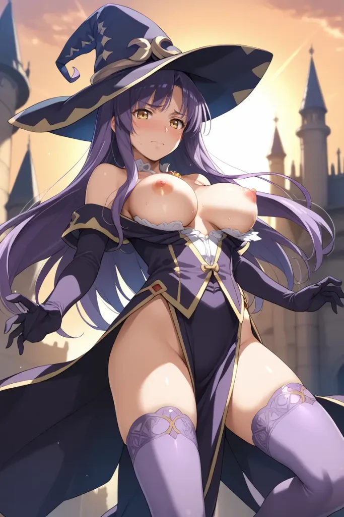 ゴブリンスレイヤーの魔女がおっぱい露出するエロ画像67枚目