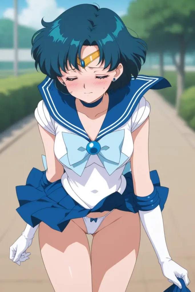 セーラーマーキュリーのパンチラエロ画像1枚目