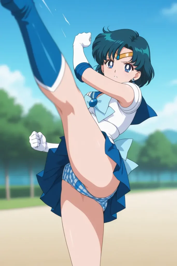 セーラーマーキュリーのパンチラエロ画像16枚目