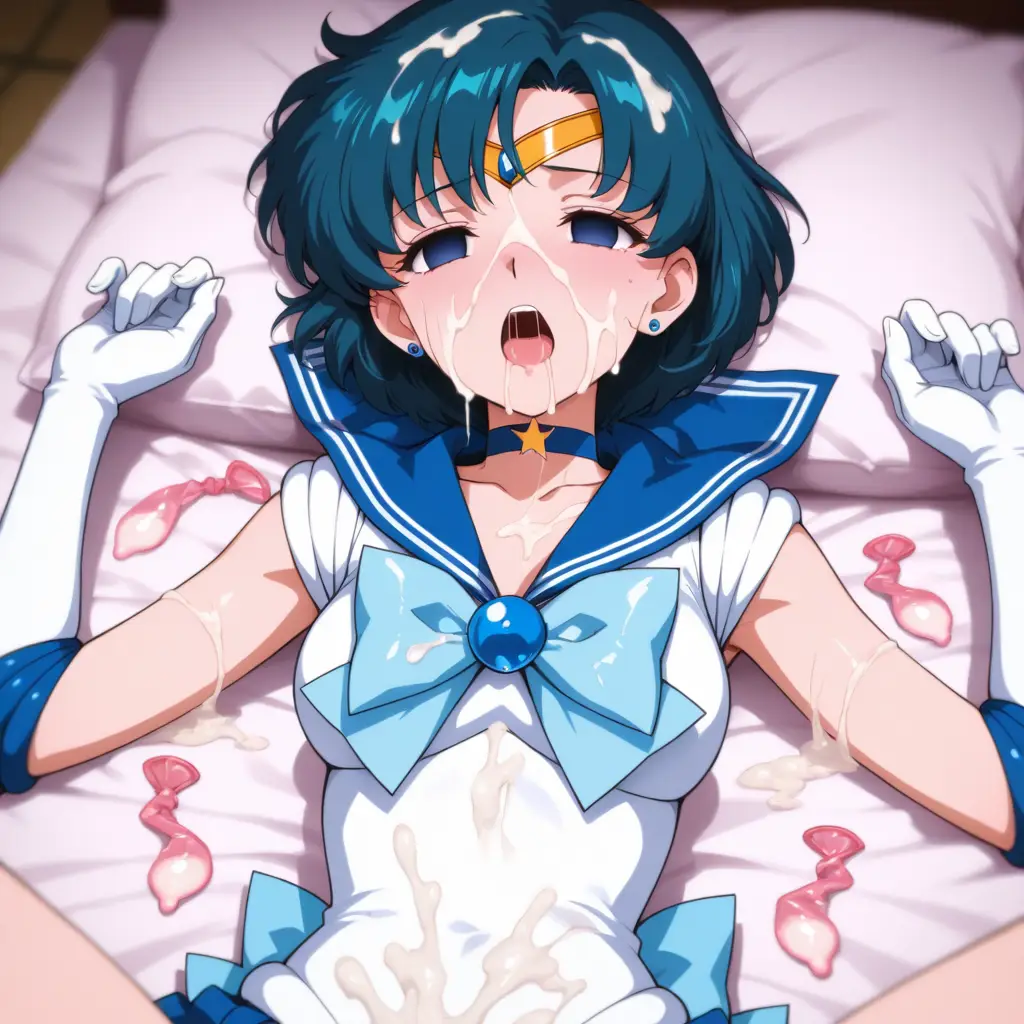 セーラーマーキュリーにザーメンぶっかけるエロ画像31枚目