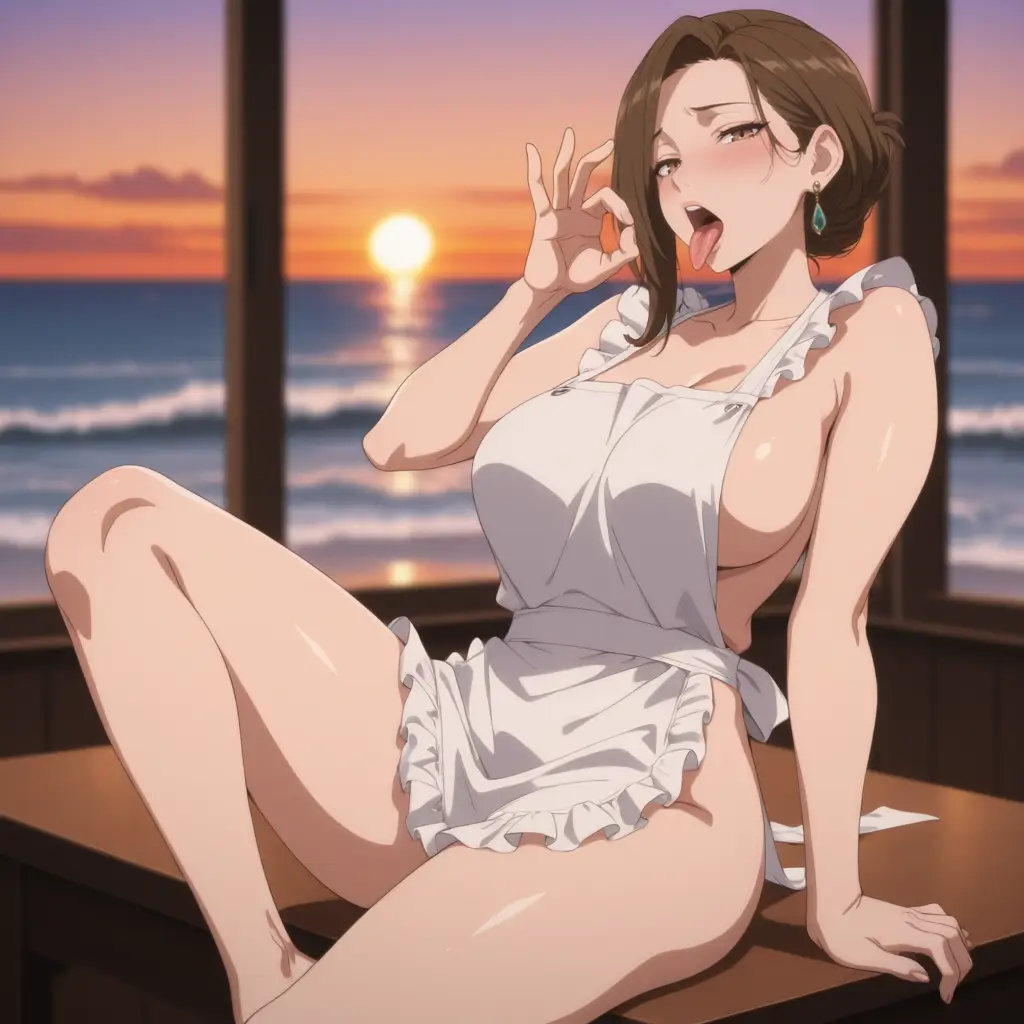 巨乳人妻がフェラチオ誘ってくるエロ画像40枚目