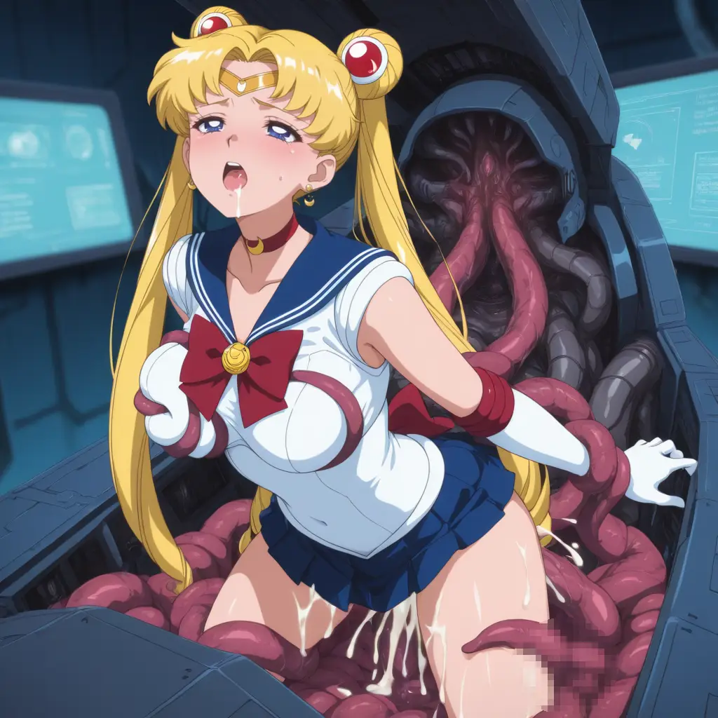 セーラームーンが触手に襲われるエロ画像41枚目