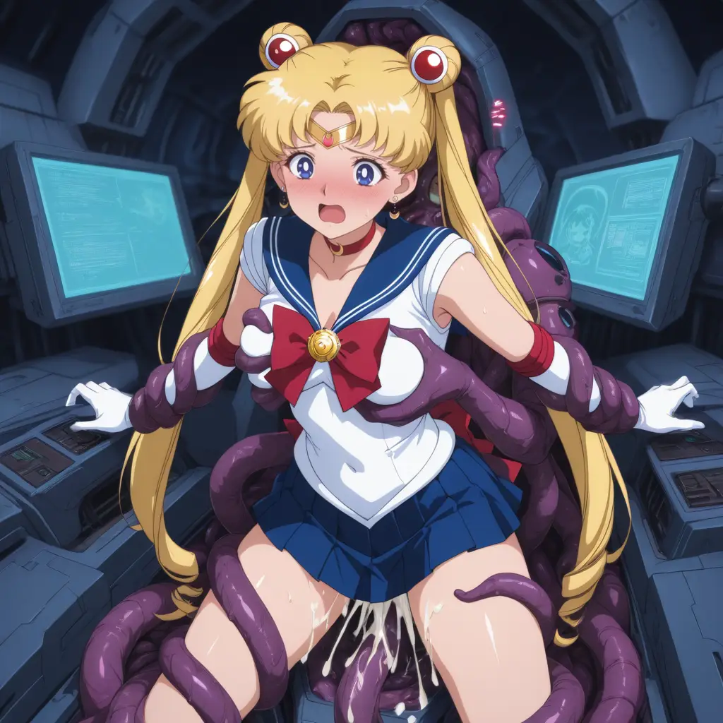 セーラームーンが触手に襲われるエロ画像44枚目