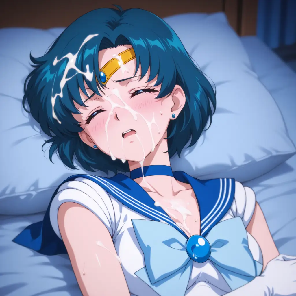 セーラーマーキュリーにザーメンぶっかけるエロ画像44枚目