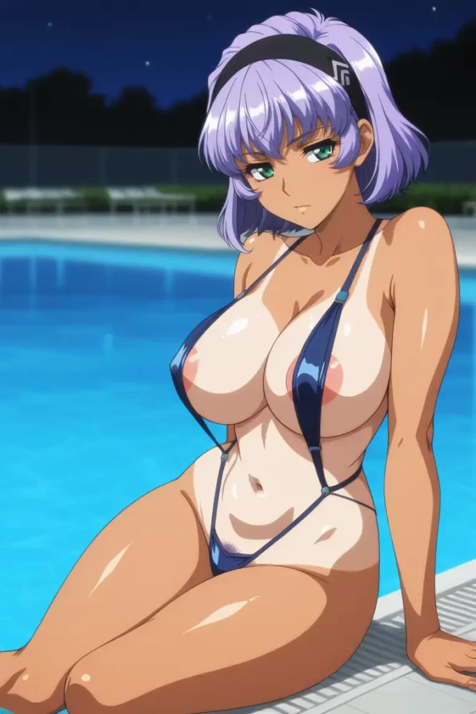 スーパーロボット大戦のアクア・ケントルムが水着グラビアにチャレンジするエロ画像44枚目