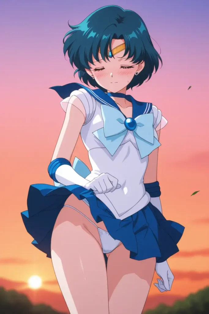 セーラーマーキュリーのパンチラエロ画像49枚目