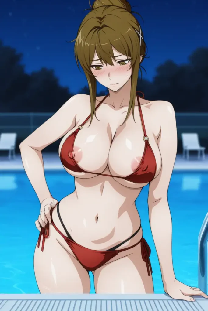 スーパーロボット大戦の如月千歳が水着グラビアにチャレンジするエロ画像68枚目