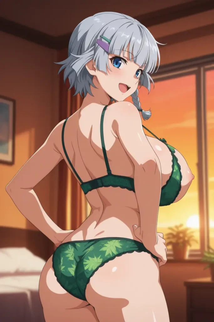 スーパーロボット大戦のゼオラがエッチな下着を着るエロ画像77枚目