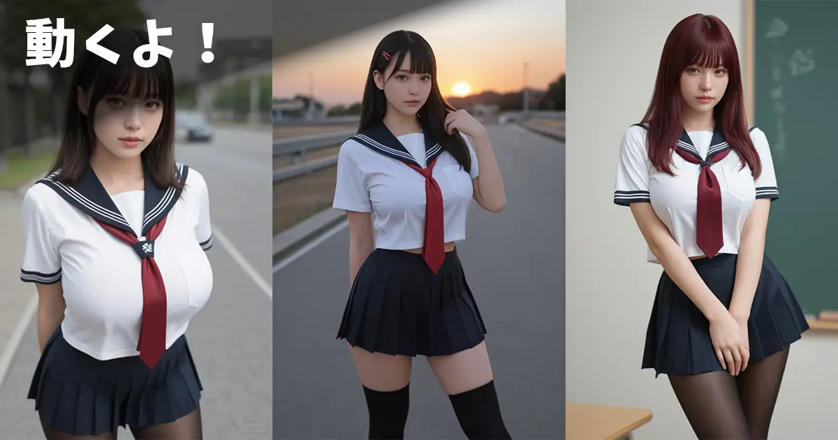 巨乳女子高生が服をたくし上げておっぱい露出するエロ画像