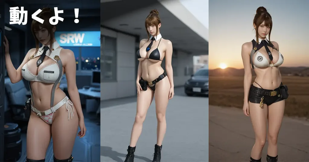 スーパーロボット大戦の如月千歳のコスプレイヤーが服をたくし上げておっぱい露出するエロ画像