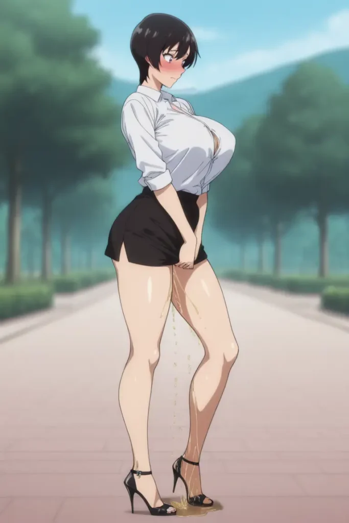 名探偵コナンの佐藤美和子がお漏らしするエロ画像5枚目