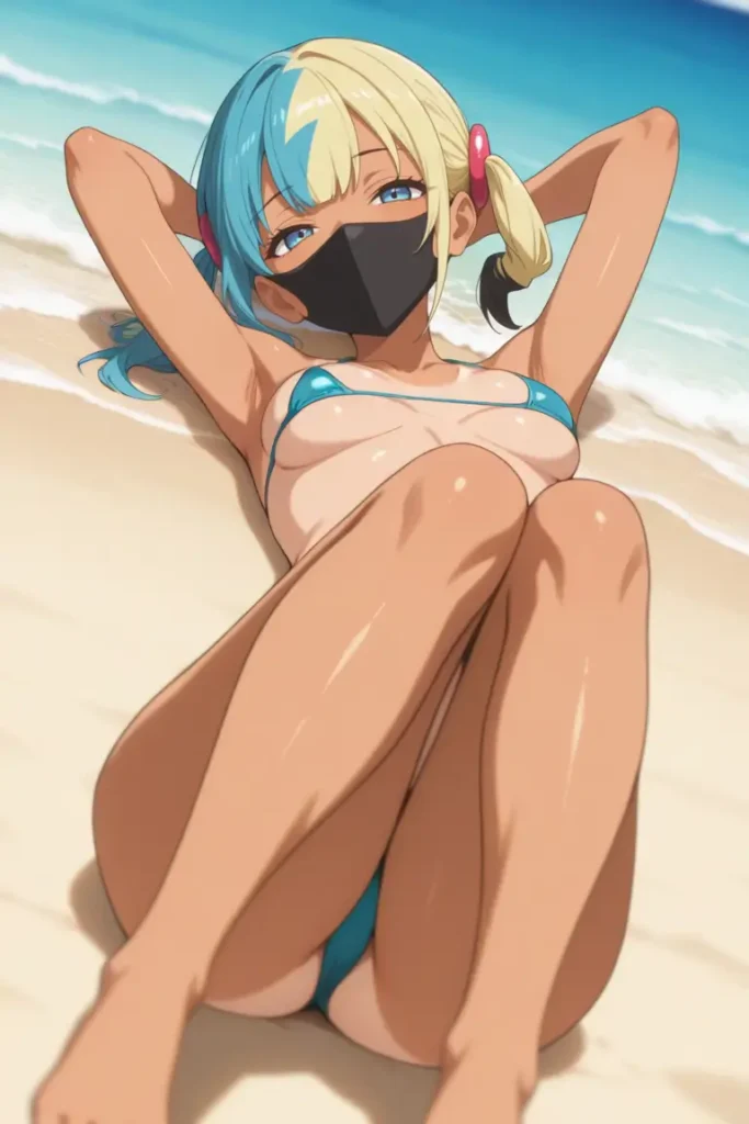 ポケットモンスターのカナリィがエッチな水着を着るエロ画像8枚目