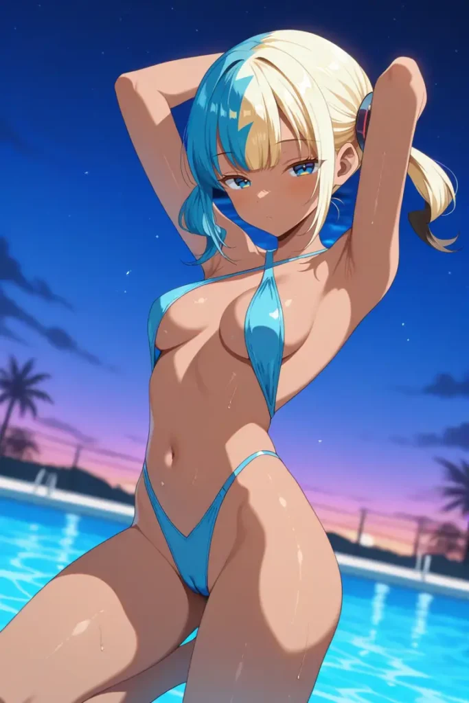 ポケットモンスターのカナリィがエッチな水着を着るエロ画像105枚目