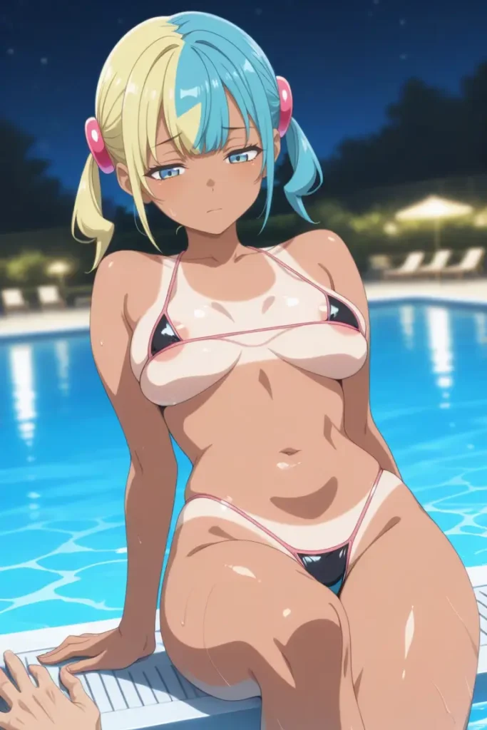 ポケットモンスターのカナリィがエッチな水着を着るエロ画像106枚目