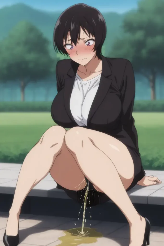 名探偵コナンの佐藤美和子がお漏らしするエロ画像109枚目