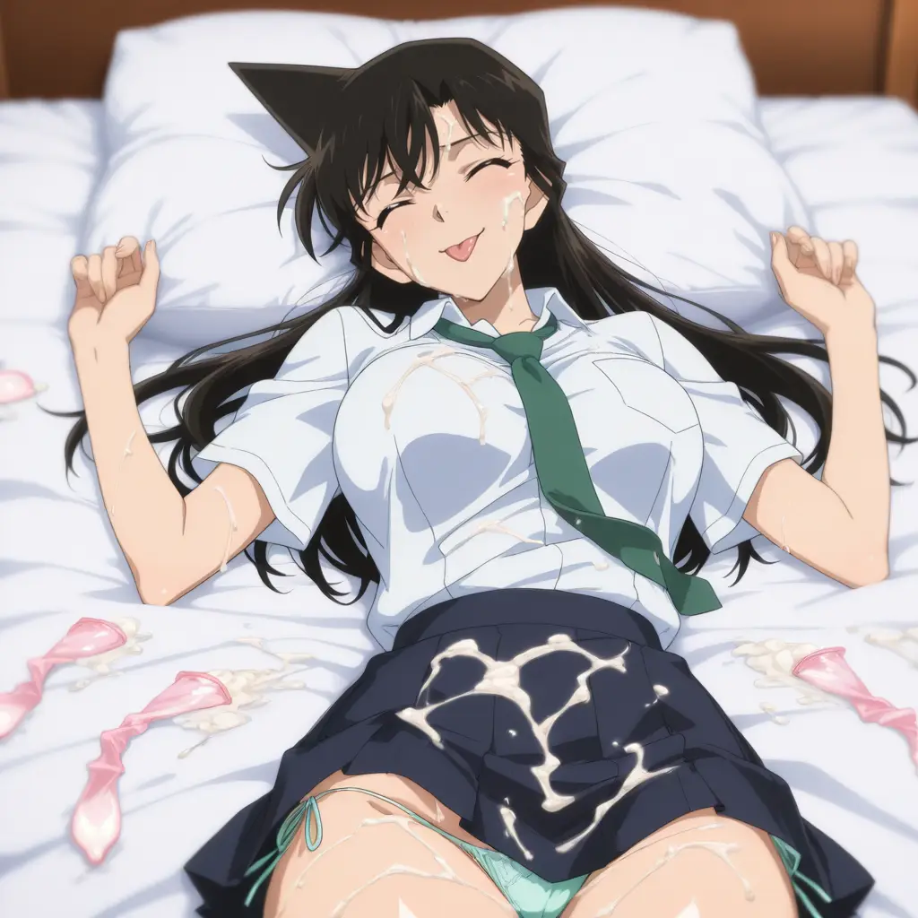 名探偵コナンの毛利蘭に精子をぶっかけるエロ画像119枚目