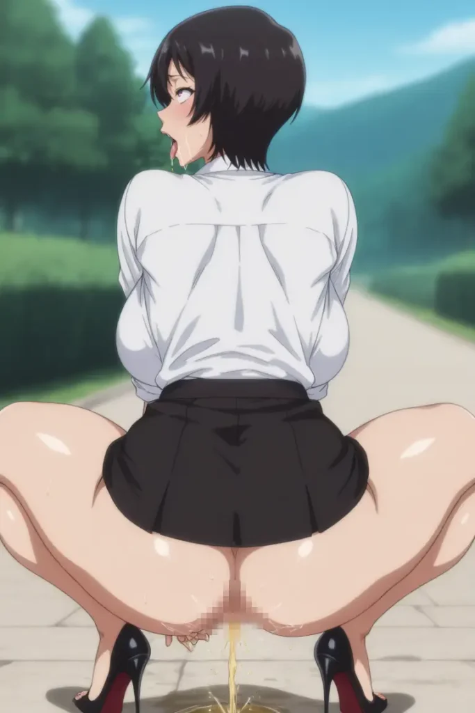 名探偵コナンの佐藤美和子がお漏らしするエロ画像127枚目