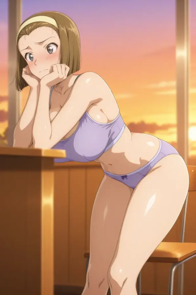 名探偵コナンの鈴木園子がエッチな下着を着るエロ画像143枚目