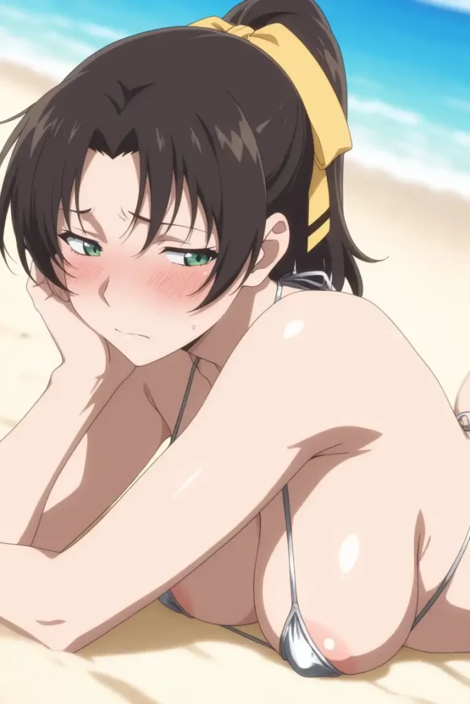 名探偵コナンの遠山和葉が水着グラビアにチャレンジするエロ画像22枚目