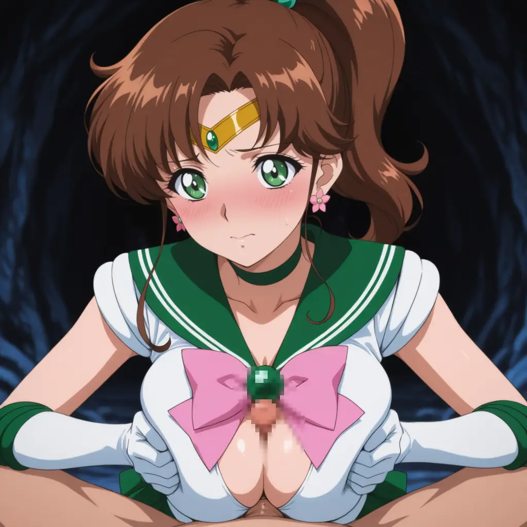 セーラージュピターがパイズリするエロ画像26枚目