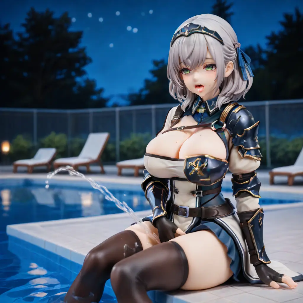 ホロライブの白銀ノエルがオナニーするエロフィギュア画像27枚目