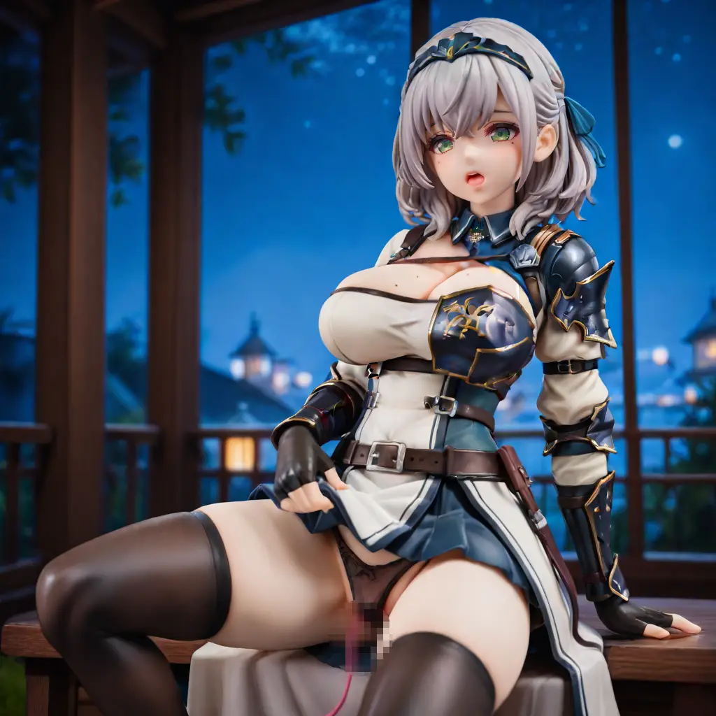 ホロライブの白銀ノエルがオナニーするエロフィギュア画像28枚目