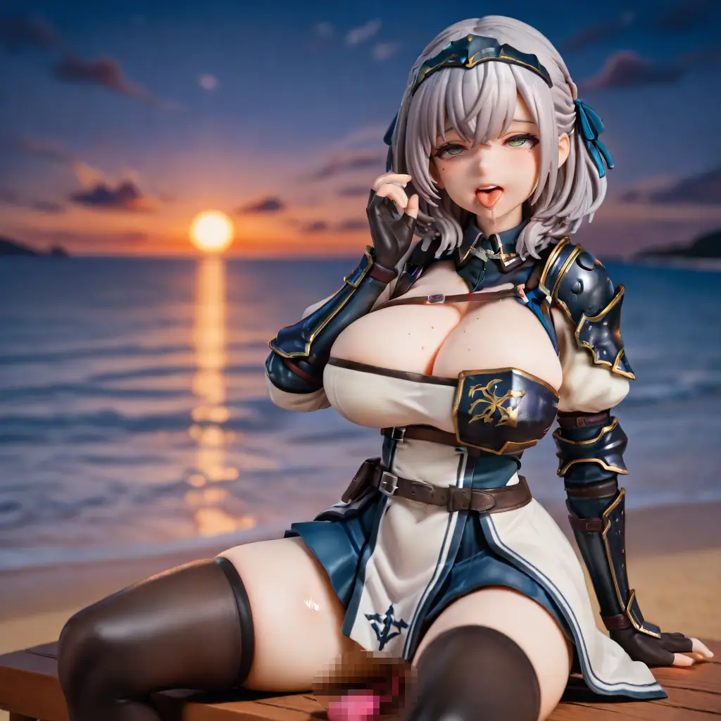 ホロライブの白銀ノエルがオナニーするエロフィギュア画像31枚目