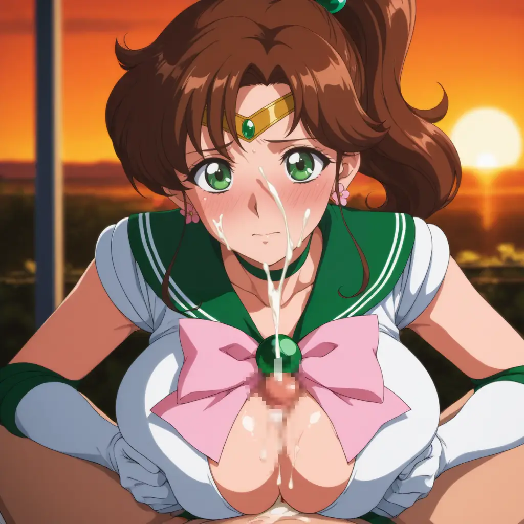 セーラージュピターがパイズリするエロ画像33枚目