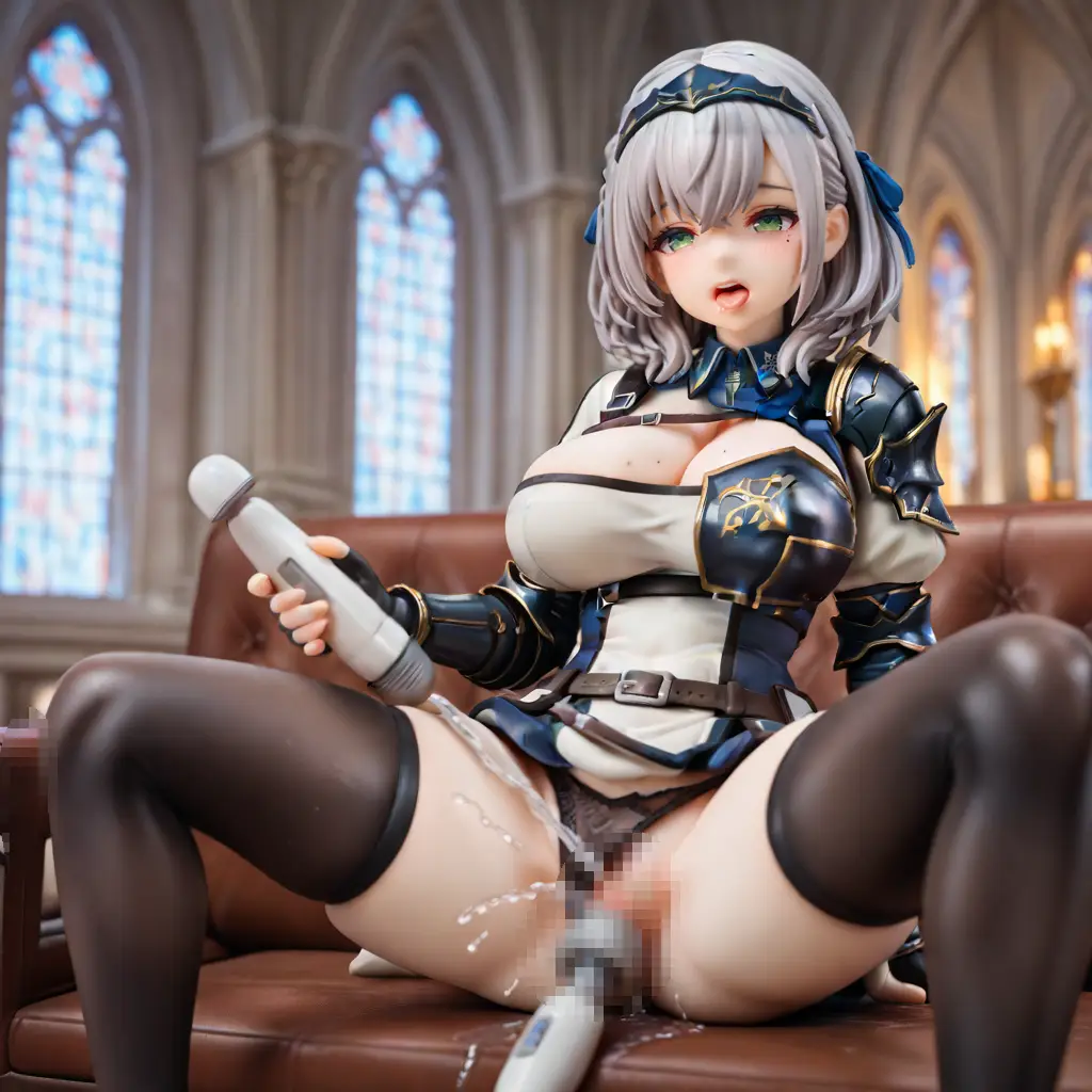 ホロライブの白銀ノエルがオナニーするエロフィギュア画像33枚目