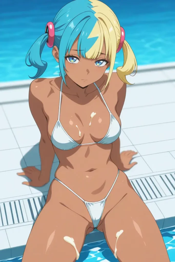 ポケットモンスターのカナリィがエッチな水着を着るエロ画像34枚目