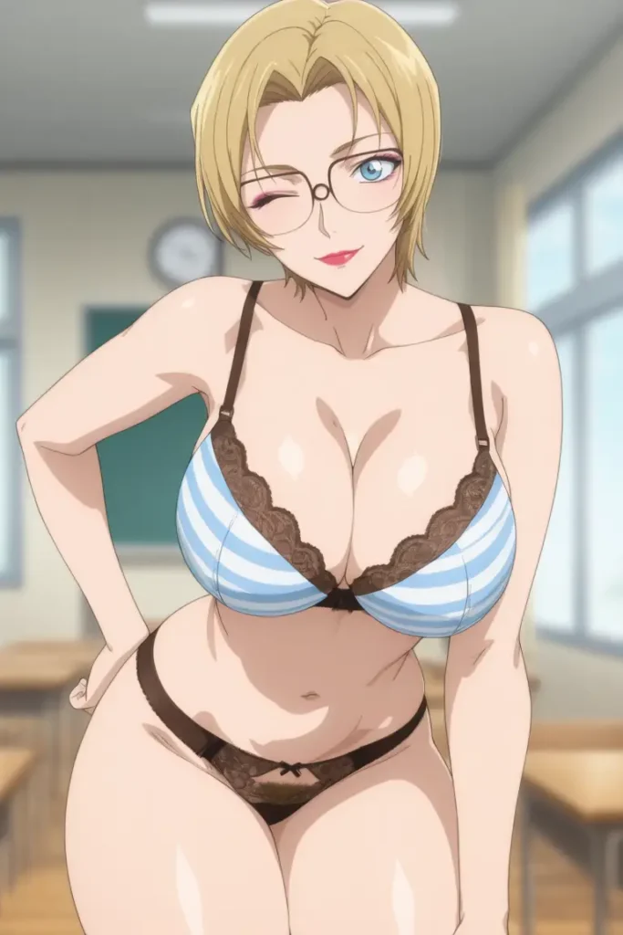 名探偵コナンのジョディ・スターリングがエッチな下着を着るエロ画像37枚目