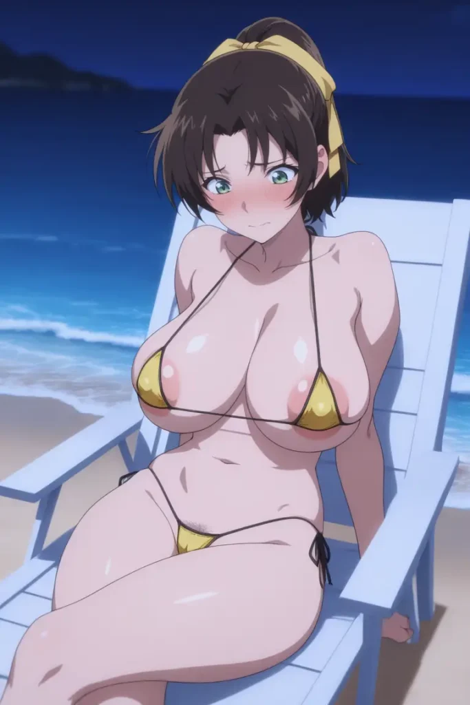 名探偵コナンの遠山和葉が水着グラビアにチャレンジするエロ画像38枚目