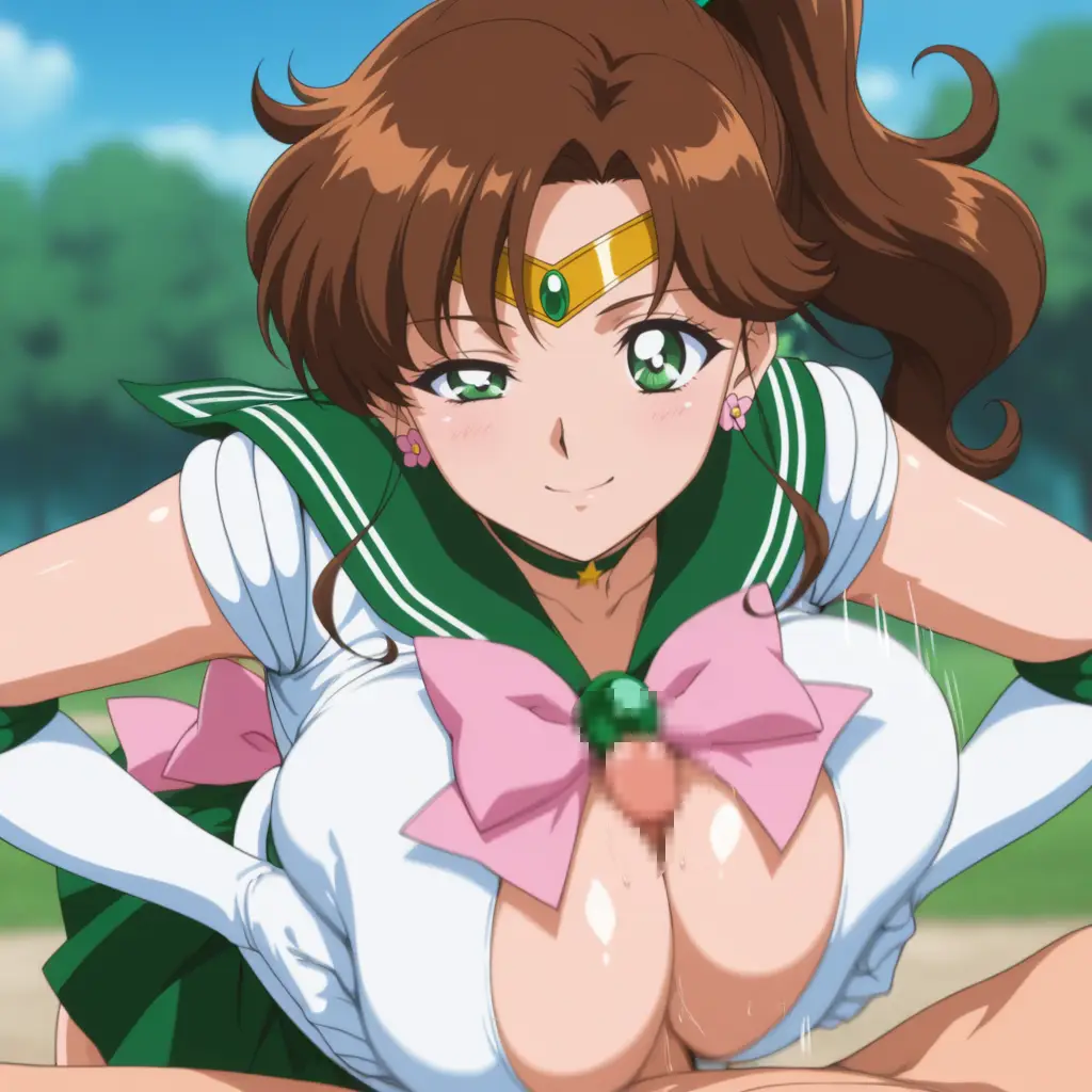 セーラージュピターがパイズリするエロ画像39枚目