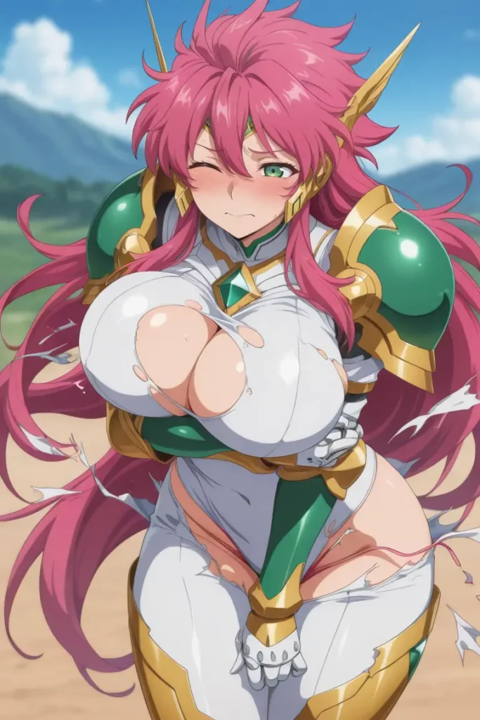 スーパーロボット大戦のヴァルシオーネの服が破けるエロ画像40枚目