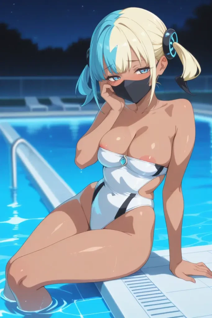 ポケットモンスターのカナリィがエッチな水着を着るエロ画像45枚目