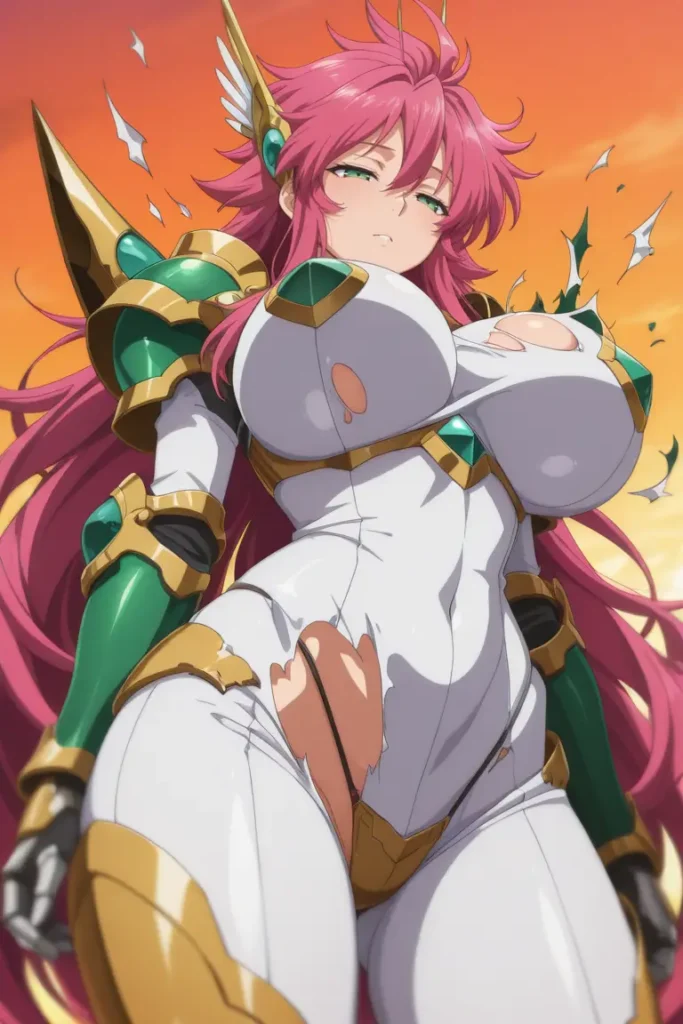 スーパーロボット大戦のヴァルシオーネの服が破けるエロ画像47枚目