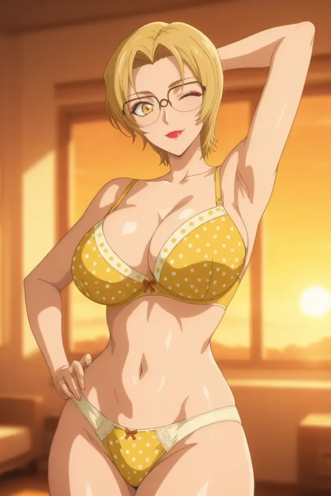 名探偵コナンのジョディ・スターリングがエッチな下着を着るエロ画像52枚目