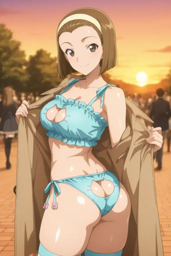 名探偵コナンの鈴木園子がエッチなコスを着るエロ画像57枚目