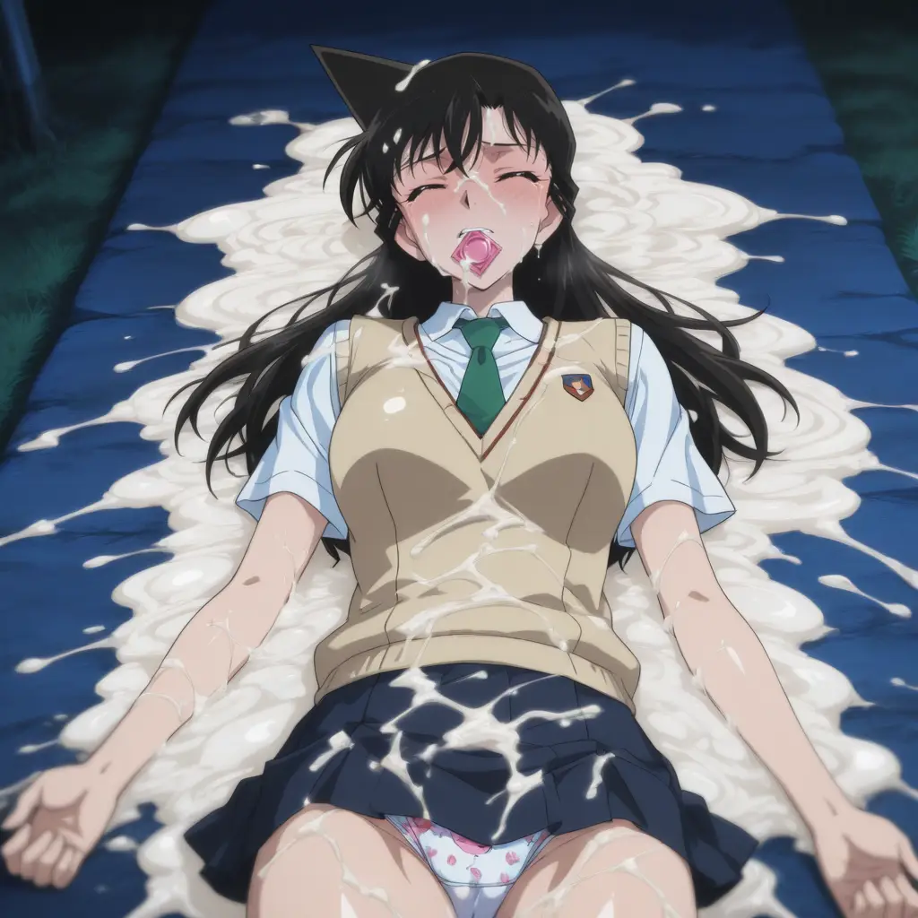 名探偵コナンの毛利蘭に精子をぶっかけるエロ画像60枚目