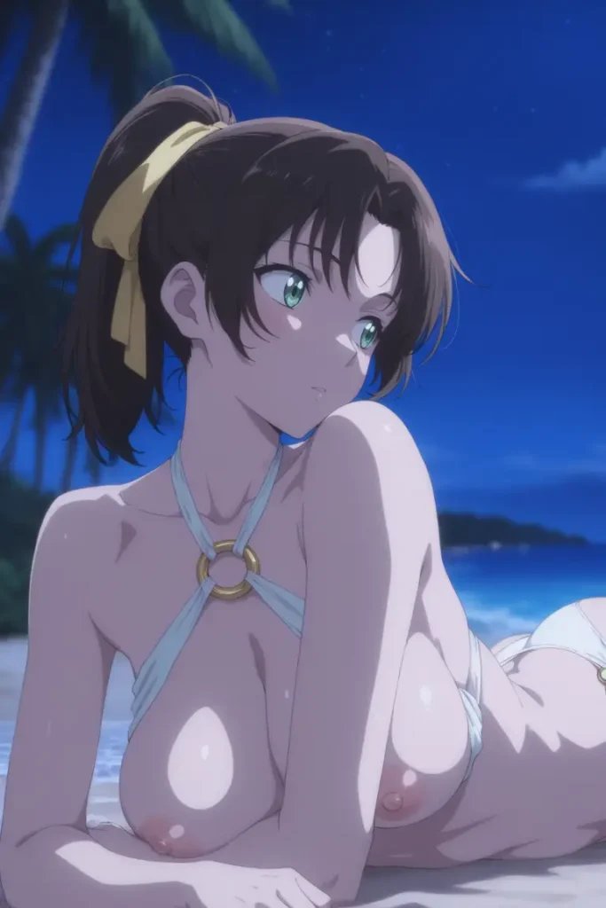 名探偵コナンの遠山和葉が水着グラビアにチャレンジするエロ画像61枚目