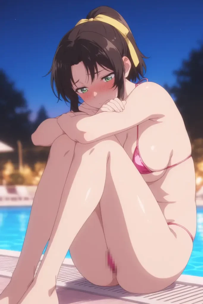 名探偵コナンの遠山和葉が水着グラビアにチャレンジするエロ画像62枚目