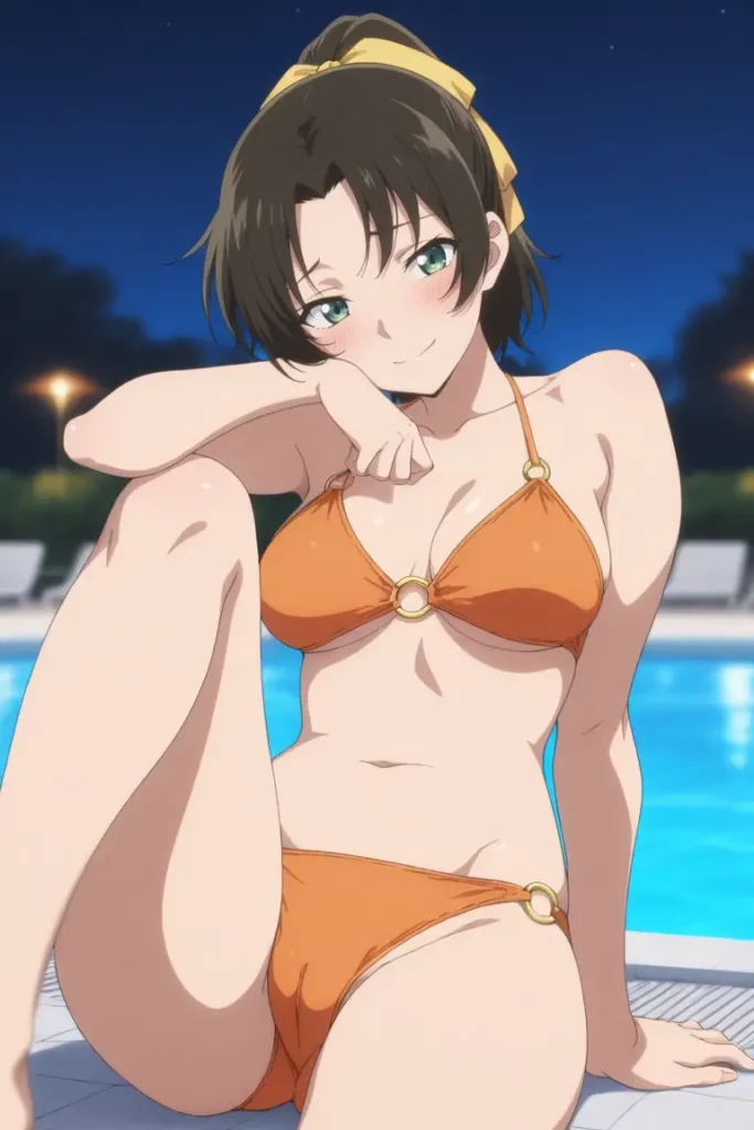 名探偵コナンの遠山和葉が水着グラビアにチャレンジするエロ画像64枚目