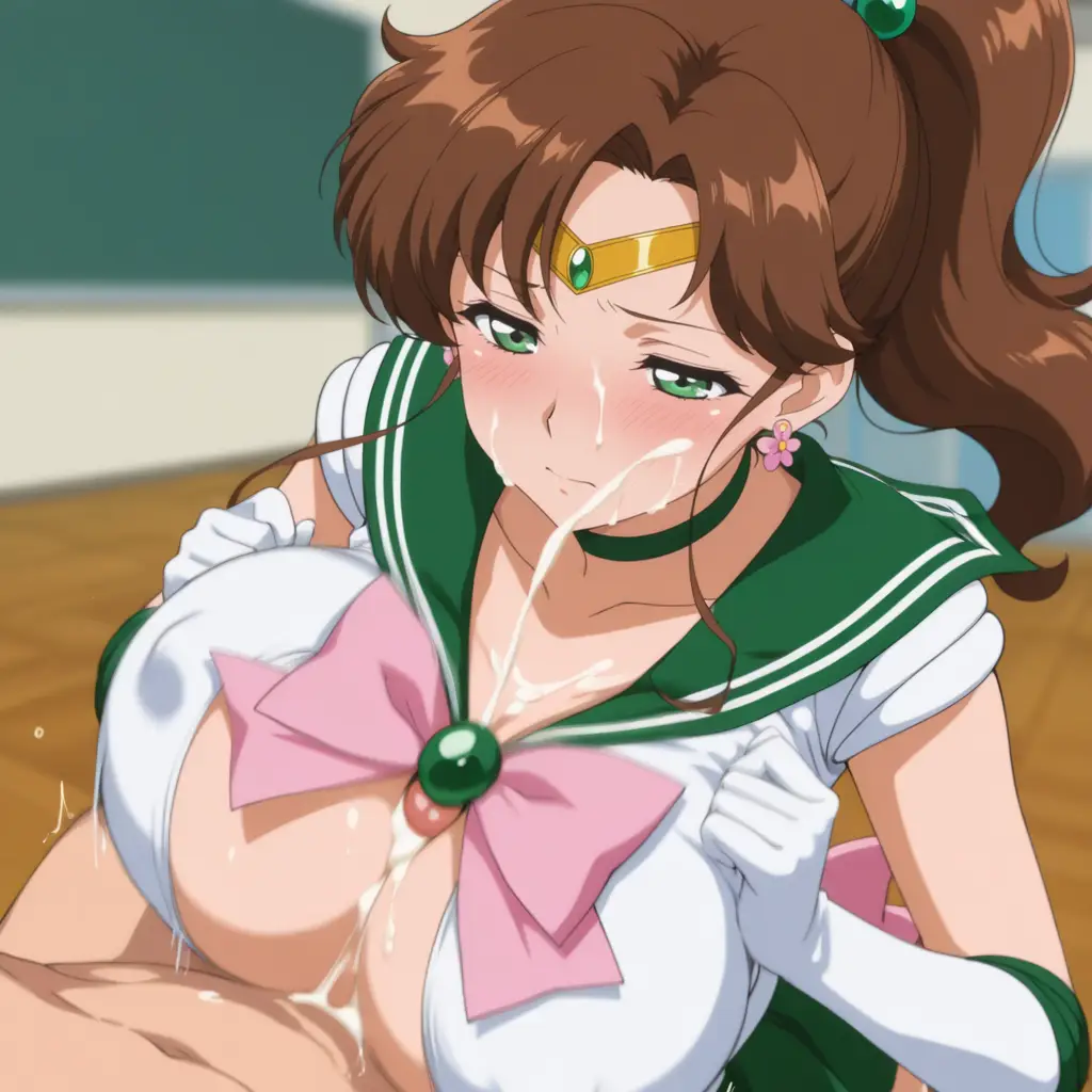 セーラージュピターがパイズリするエロ画像65枚目