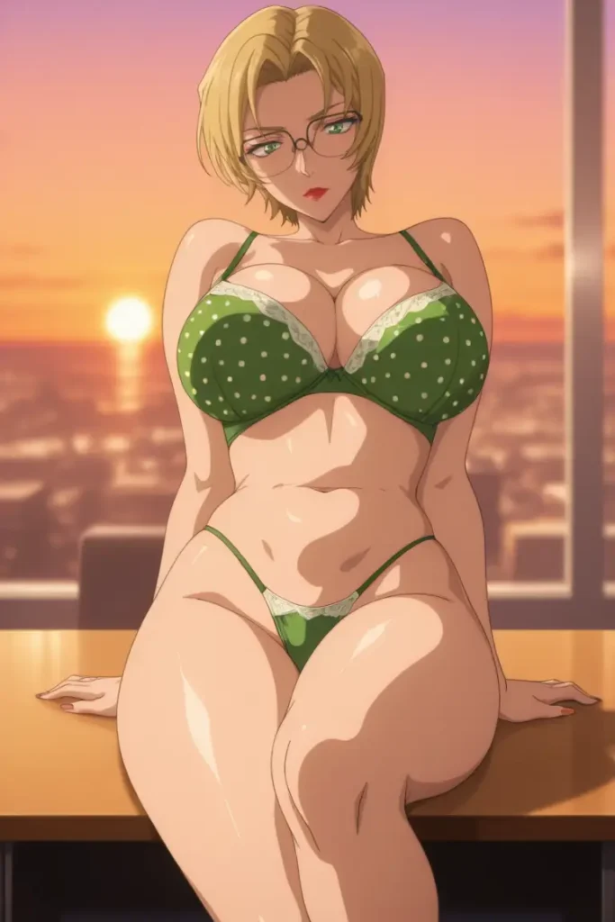 名探偵コナンのジョディ・スターリングがエッチな下着を着るエロ画像66枚目